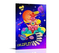 JBQOUOUZ Coldplay Pop Singer Music Album Cover Canvas Poster Wall Art Decorative Painting Bedroom Painting Posters 12x18inch(30x45cm) Frame-style