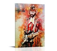 JBQOUOUZ Eric Clapton Pop Singer Music Album Cover Canvas Poster Wall Art Decorative Painting Bedroom Painting Posters 16x24inch(40x60cm) Frame-style