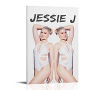 JBQOUOUZ Jessie J Pop Singer Music Album Cover Canvas Poster Wall Art Decorative Painting Bedroom Painting Posters 24x36inch(60x90cm) Frame-style