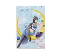 JBQOUOUZ Mai Sakurajima Hot-blooded Anime Classic Anime Canvas Poster Wall Art Decorative Painting Bedroom Painting Posters 20x30inch(50x75cm) Unframe-style