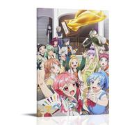 JBQOUOUZ Teppen!!!! Laughing 'til You Cry Hot-blooded Anime Classic Anime Canvas Poster Wall Art Decorative Painting Bedroom Painting Posters 12x18inch(30x45cm) Frame-style