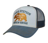 Stetson JBS-Bear Trucker Cap Cotton Brand Embroidery Snapback Mesh Peaked Cap Men Winter Summer Blue