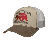 Stetson JBS-Bear Trucker Cap Cotton Brand Embroidery Snapback Mesh Peaked Cap Men Winter Summer Beige