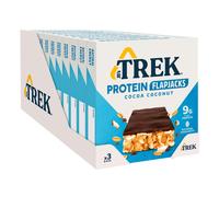 JB's TREK High Protein Flapjack Cocoa Coconut - Gluten Free - Plant Based - Vegan Snack - 50 g x 36 bars