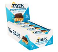 JB's Trek High Protein Flapjack Cocoa Coconut - Gluten Free - Plant Based - Vegan Snack - 50g x 16 bars