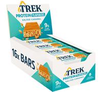 JB's TREK High Protein Flapjack Salted Caramel - Gluten Free - Plant Based - Vegan Snack - 50 g x 16 Bars