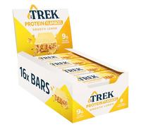 JB's Trek High Protein Flapjack Smooth Lemon - Gluten Free - Plant Based - Vegan Snack - 50g x 16 bars