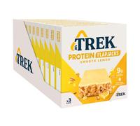 JB's Trek High Protein Flapjack Smooth Lemon - Gluten Free - Plant Based - Vegan Snack - 50g x 36 bars