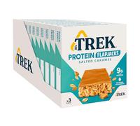 JB's TREK Protein Flapjack Salted Caramel 36x50g Plant-Based Protein, Vegan