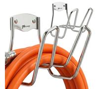 JBscoop Garden Hose Holder 2 Sets, Garden Hose Hanger Wall Mount for Water Hose, Extension Cords, Air Compressor Hose