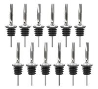 JBtek Stainless Steel Classic Bottle Pourers w/ Tapered Spout, 12 Pack