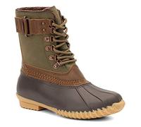 JBU by Jambu Women's Calgary Weather Ready Rain Boot, Army Green/Brown, 4.5 UK