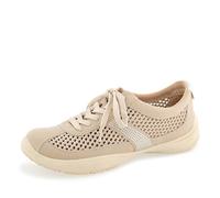 JBU Women's Dion Casual Lace-Up Comfort Sneaker, Eggshell, 3 UK