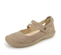 JBU Women's Fawn Mary Jane Flat, Taupe, 3 UK Wide