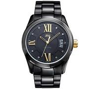 JBW Luxury Men's Bond J6311E Diamond Wrist Watch with Stainless Steel Link Bracelet