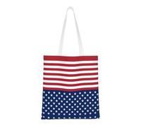 JBYJBX American Flag Stars Stripes Print Large Capacity Bag Reusable Bags Lightweight Work Gym Travel Beach Daily Commutes
