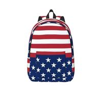 JBYJBX American Flag Stars Stripes Print Lightweight Backpack Travel Hiking Outdoor Rucksack Daily Commute Weekend Trips