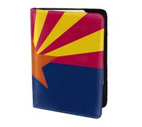JBYJBX Arizona State Flag Print Passport 5.5in Travel Document Lightweight Wallet Men Women Business Leisure Trips