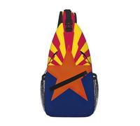 JBYJBX Arizona State Flag Print Unisex Cross Chest Bag Diagonal Sling Backpack Capacity For Travel Hiking Daily Use