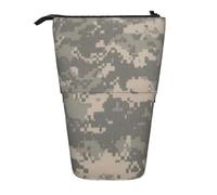 JBYJBX Army Digital Camouflage Print Pencil Case Multipurpose Telescopic Pencil Case Organizer, Stationery Storage Bag