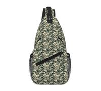 JBYJBX Army Digital Camouflage Print Unisex Cross Chest Bag Diagonal Sling Backpack Capacity For Travel Hiking Daily Use