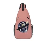 JBYJBX Astronaut On The Moon 1 Print Unisex Cross Chest Bag Diagonal Sling Backpack Capacity For Travel Hiking Daily Use