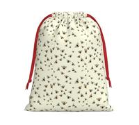 JBYJBX Bee Print Convenience Drawstring Gift Multipurpose Pouches Daily Storage Travel Essentials
