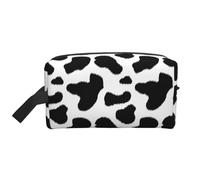 JBYJBX Black And White Leopard Print Travel Storage Bag Capacity Zippered For Toiletries Cosmetics Daily Essentials, White, One Size, White, One Size, White, One Size