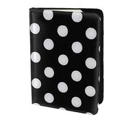 JBYJBX Black & White Big Dot Print Passport 5.5in Travel Document Lightweight Wallet Men Women Business Leisure Trips