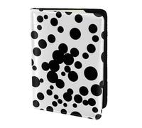 JBYJBX Black & White Big Dot Print Passport 5.5in Travel Document Lightweight Wallet Men Women Business Leisure Trips