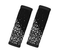 JBYJBX Black White Glitter Print Style And Functionality Wraps Grip Luggage Handle Wraps Non Slip Grip Easy Comfort