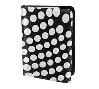 JBYJBX Black White Polka Dots Pattern Print Passport 5.5in Travel Document Lightweight Wallet Men Women Business Leisure Trips