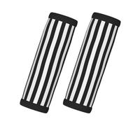 JBYJBX Black & White Stripe Print Style And Functionality Wraps Grip Luggage Handle Wraps Non Slip Grip Easy Comfort