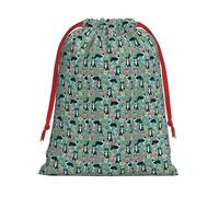 JBYJBX Border Collie Florals Print Convenience Drawstring Gift Multipurpose Pouches Daily Storage Travel Essentials