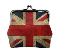 Jbyjbx British Flag Print Compact Coin Purse Cute Small Zipper Wallet With Kiss Lock For Daily Use And Gifts