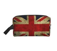 JBYJBX British Flag Print Travel Storage Bag Capacity Zippered For Toiletries Cosmetics Daily Essentials, White, One Size, White, One Size