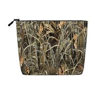 JBYJBX Camo Yellow & Green Print Makeup Bag Waterproof Travel Cosmetic Tote Zippered Pouch For Women Toiletry Bag, Black, One Size, Black, One Size
