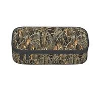 JBYJBX Camo Yellow & Green Print Pencil Case Stationery Storage Bag Storage Box Pencil Case For Adults Cosmetic Bag, Black, One Size
