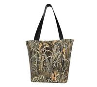 JBYJBX Camo Yellow & Green Print Trendy Lightweight Shoulder Tote Bag Travel Beach Work Commuting Multiple Occasions