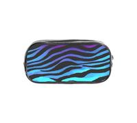 Jbyjbx Camouflage Zebra Stripes Print Clear Pencil Case Lightweight Pouch Travel Office Transparent Stationery Organizer