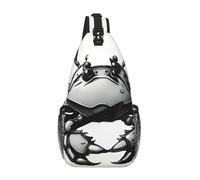 JBYJBX Cartoon Crab Print Unisex Cross Chest Bag Diagonal Sling Backpack Capacity For Travel Hiking Daily Use