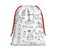 JBYJBX Chemistry Print Print Convenience Drawstring Gift Multipurpose Pouches Daily Storage Travel Essentials