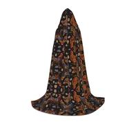 JBYJBX Chicken Print Print Unisex Hooded Cloak Halloween Cosplay Costume Christmas Carnival Party Wear Cape