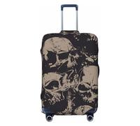 JBYJBX Cool Skull Graphics Print Suitcase Cover Luggage Protector Washable Elastic Fashionable Travel Gear Cover, Black, S