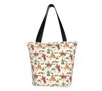 JBYJBX Cowboy Ride Horse Print Trendy Lightweight Shoulder Tote Bag Travel Beach Work Commuting Multiple Occasions
