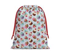 JBYJBX Cupcake Pattern Print Convenience Drawstring Gift Multipurpose Pouches Daily Storage Travel Essentials