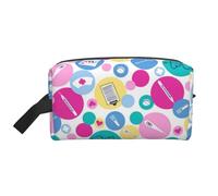 JBYJBX Cute Nurse Print Travel Storage Bag Capacity Zippered For Toiletries Cosmetics Daily Essentials, White, One Size, White, One Size