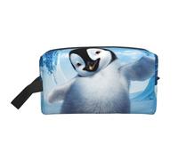 JBYJBX Cute Penguins Taking Pictures Print Travel Storage Bag Capacity Zippered For Toiletries Cosmetics Daily Essentials, White, One Size, White, One Size