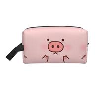 JBYJBX Cute Pig Print Travel Storage Bag Capacity Zippered For Toiletries Cosmetics Daily Essentials, White, One Size, White, One Size