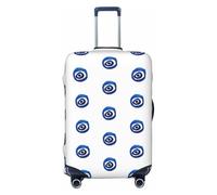 JBYJBX Evil Eyes Print Suitcase Cover Luggage Protector Washable Elastic Fashionable Travel Gear Cover, Black, X-Large